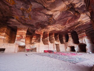 Ancient house in a cage in Wadi Rum Reserve