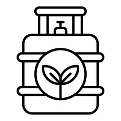 Bio Gas Line Icon