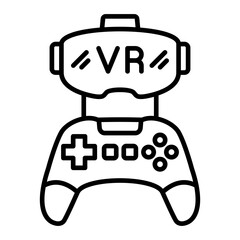 Gamepad Line Icon