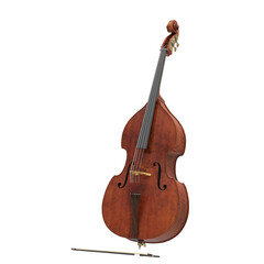 Fototapeta premium Double Bass ダブルベース ベース JAZZ 3DCG 透過PNG