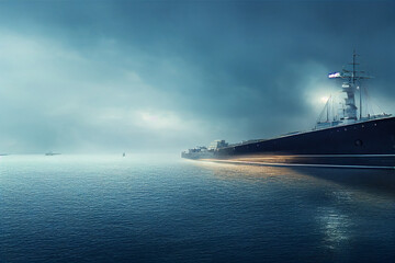 Longest cargo ship ever built concept big shipping at sea