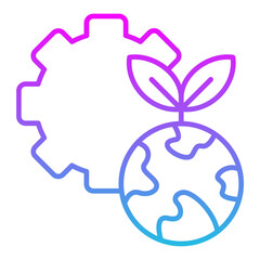Ecosystem Line Gradient Icon