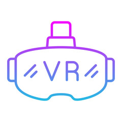 Vr Glasses Line Gradient Icon