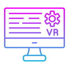 Software Line Gradient Icon