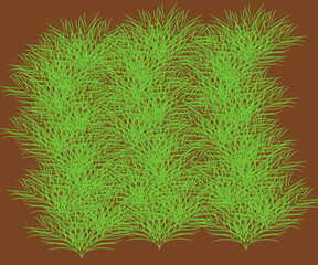 green realistic vector grass meadow 