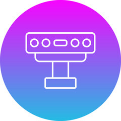 Kinect Gradient Circle Line Inverted Icon