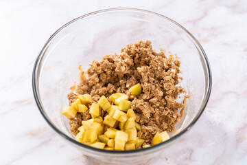 Apple oatmeal cookies