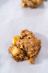 Apple oatmeal cookies