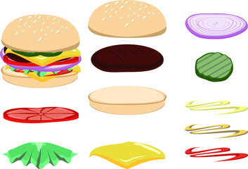make a burger assets
