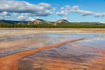 Grand Prismatic spring at Yellowstone National Park. USA.