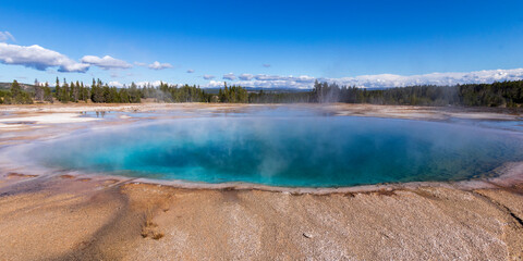 Grand Prismatic spring at Yellowstone National Park. USA.