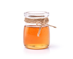 glass jar with honey