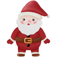 Santa Claus Watercolor Clipart,Png