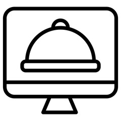 delivery food online icon