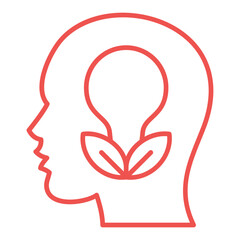 Think Green Multicolor Line Icon