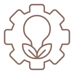 Green Technology Multicolor Line Icon