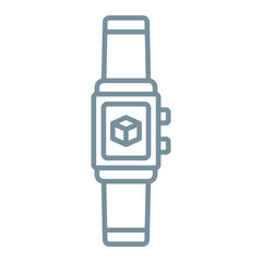 Smartwatch Multicolor Line Icon