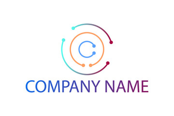 abstract round symbol design 
