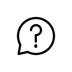 Question icon vector. Help icon in bubble vector design