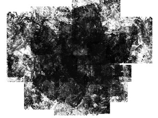 Abstract monochrome panoramic banner with random grey pencil draw shapes and rock texture. Monochrome grunge stipple wave shapes. Marble grain noise effect. Black dots grunge swoosh smudge