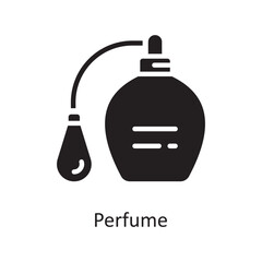 Perfume  Vector Solid Icon Design illustration. Housekeeping Symbol on White background EPS 10 File