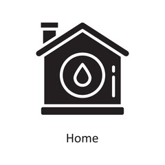 Home  Vector Solid Icon Design illustration. Housekeeping Symbol on White background EPS 10 File