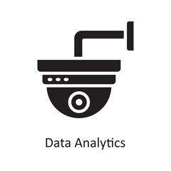 Data Analytics Vector Solid Icon Design illustration. Housekeeping Symbol on White background EPS 10 File