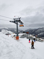 Fototapeta na wymiar jasna ski resort view slovakia mountains