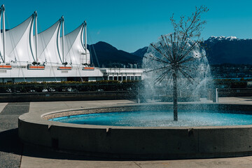 architecture Canada Place in Vancouver