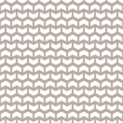 Geometric vector pattern with arrows. Geometric modern beige and white ornament. Seamless abstract background