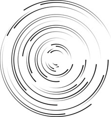 Rotating speed Lines in Spiral Form for comic books . fireworks Explosion background . Vector Illustration . Starburst round Logo . Spiral Design element . Abstract Geometric star rays . Sunburst .