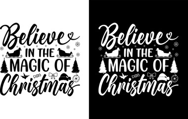 Christmas typography T-shirt Design