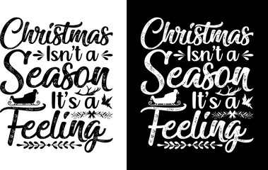 Christmas typography T-shirt Design