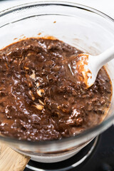 Homemade chocolate peanut butter fudge