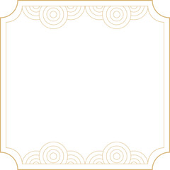 Chinese Border Frame Square