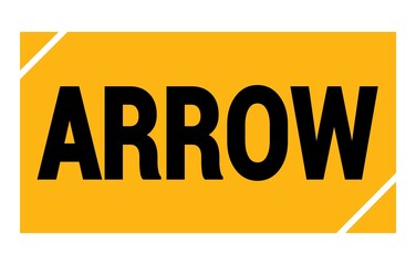 ARROW text written on yellow-black stamp sign.