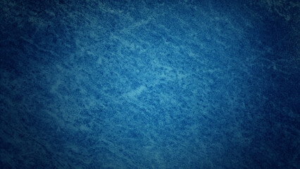 blue wall texture, background. rough clean concrete wall in close-up view with blank space for design. gradient blue decorative plaster texture with vignette and copy space for design.