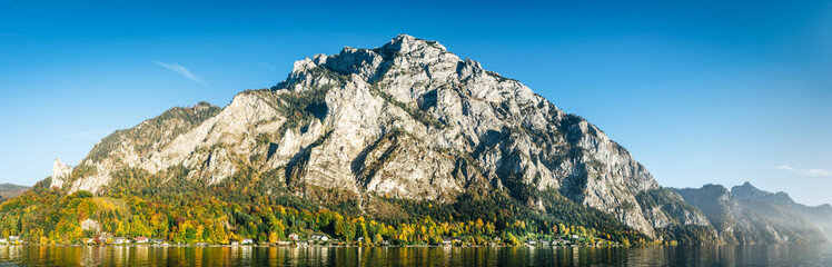 Parorama of Traunstein Mountain