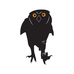 Owl logo template vector icon design