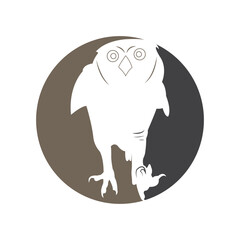 Owl logo template vector icon design