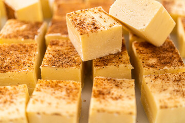 Christmas Eggnog fudge