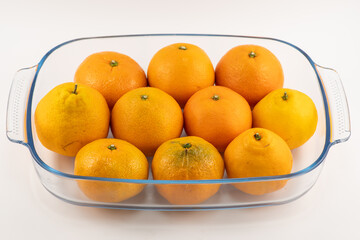 Tasty sweet tangerine orange mandarin Fruits,Concept of healthy diet