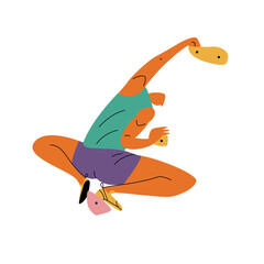 Rock climbing. Bouldering athlete on artificial wall. Extreme sport. Vector illustration