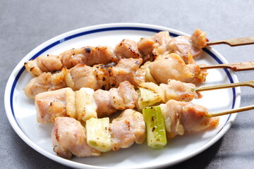 炭火でじっくり焼いた焼き鳥の盛り合わせ（塩）