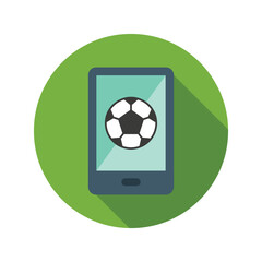 Soccer mobile game icon vector graphic illustration