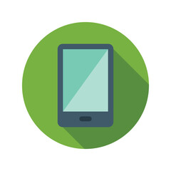 Mobile phone icon vector graphic illustration