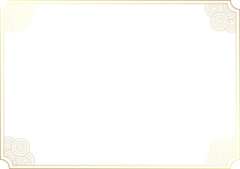 Chinese Gold Border Frame