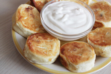 pancakes with cream