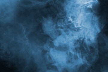 Yellow and pink steam on a black background.