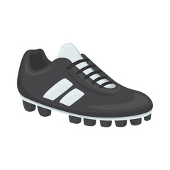Soccer Boot Sign Emoji Icon Illustration. Football Shoe Vector Symbol Emoticon Design Clip Art Sign Comic Style.